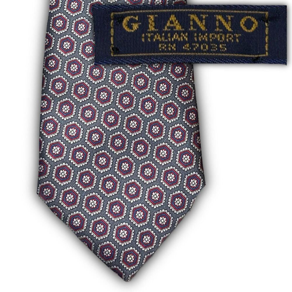 Vintage Gianno Italian Import Silk Tie